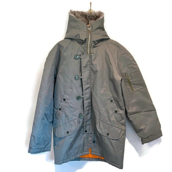 Vintage Snorkel Parka, Extreme Cold Snorkler Coat, Military Jacket, Japan Sz L - Picture 2 of 14
